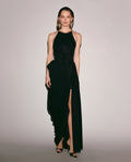 Black Elastic Maxi Dress