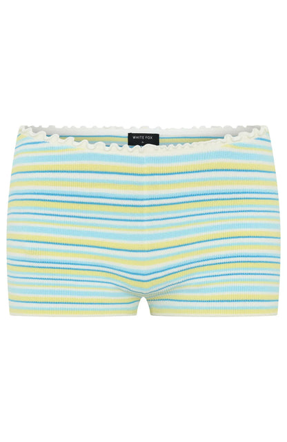 Kiss Me Sweet Knit Shorts Seaside Stripe