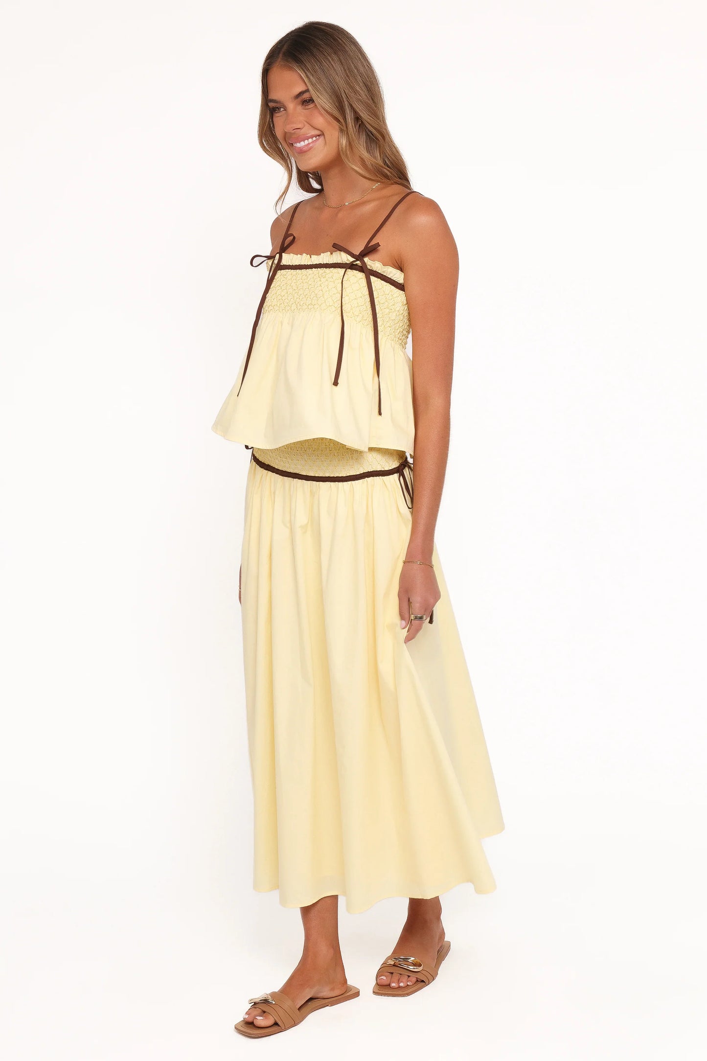 Orielle Maxi Skirt Lemon