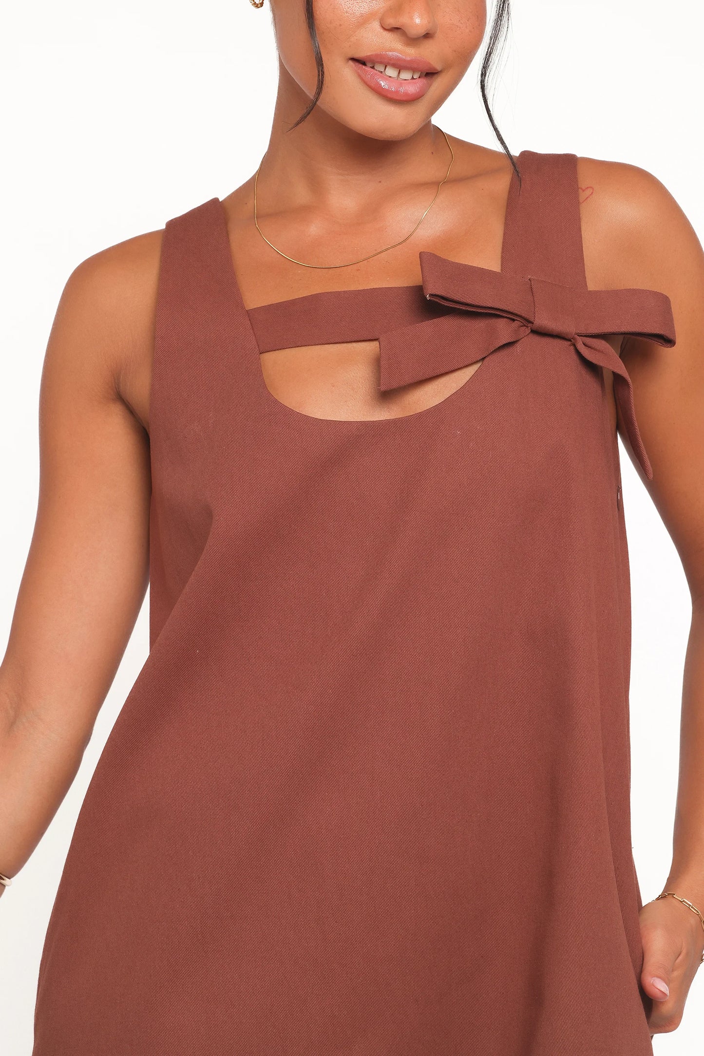 Elyria Mini Dress Brown