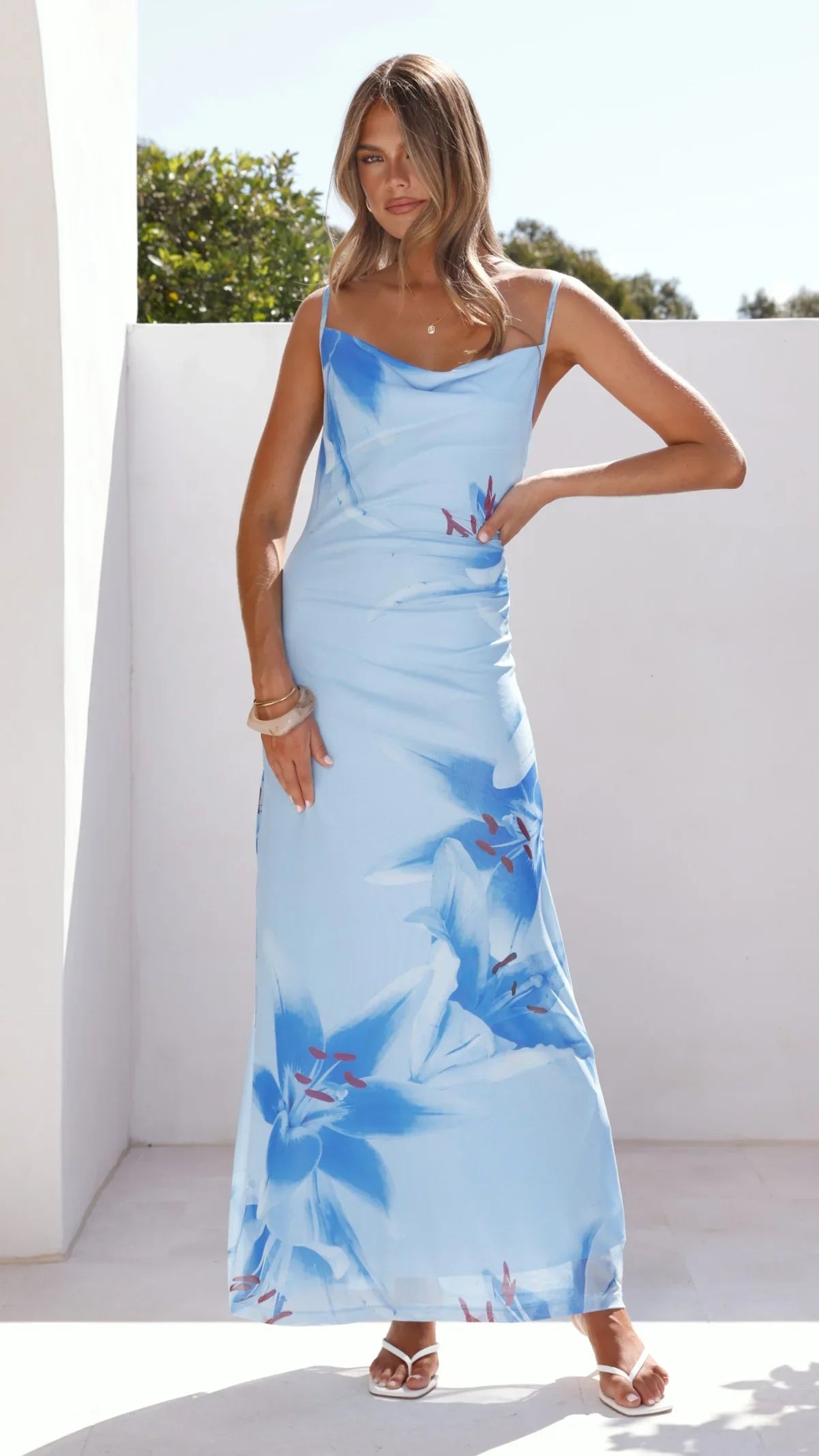 Nina Maxi Dress Blue Paradise