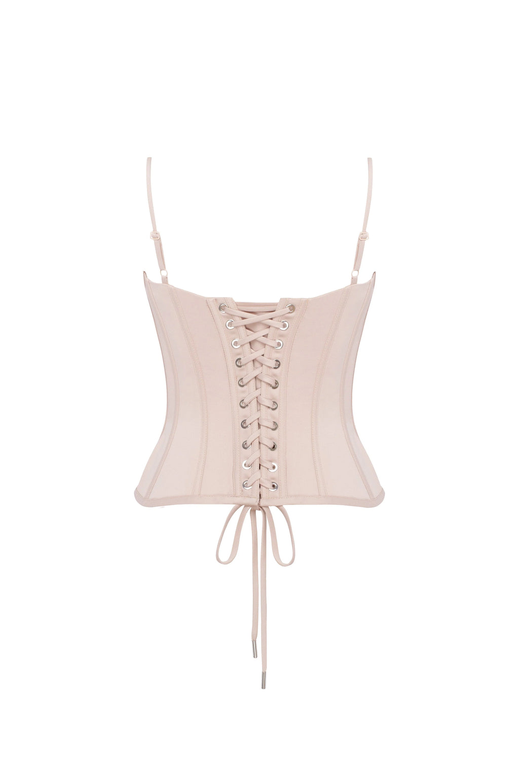 Beige sculpting lace corset Parisienne