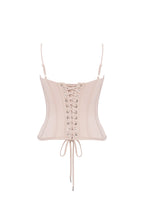 Beige sculpting lace corset Parisienne