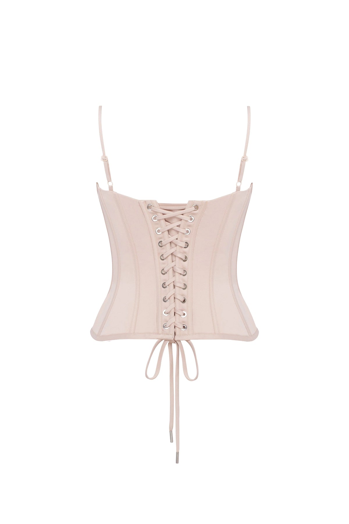 Beige sculpting lace corset Parisienne
