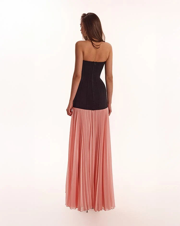 BlackPink dress with a pleated skirt Parisienne