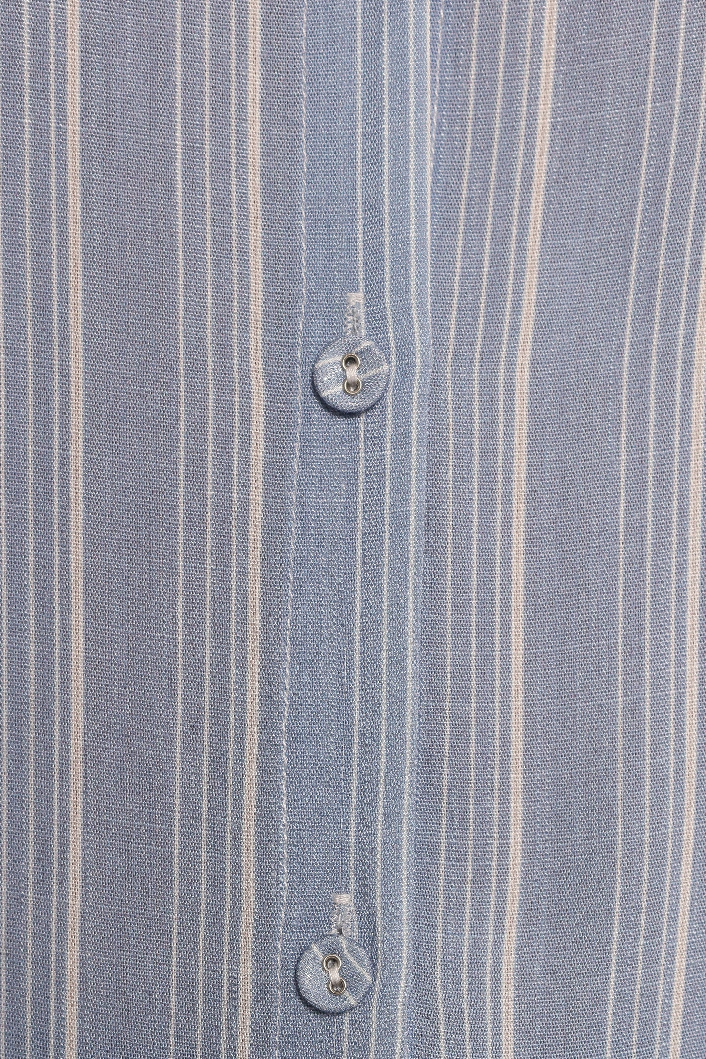 Rixo Button Down Top Blue Stripe
