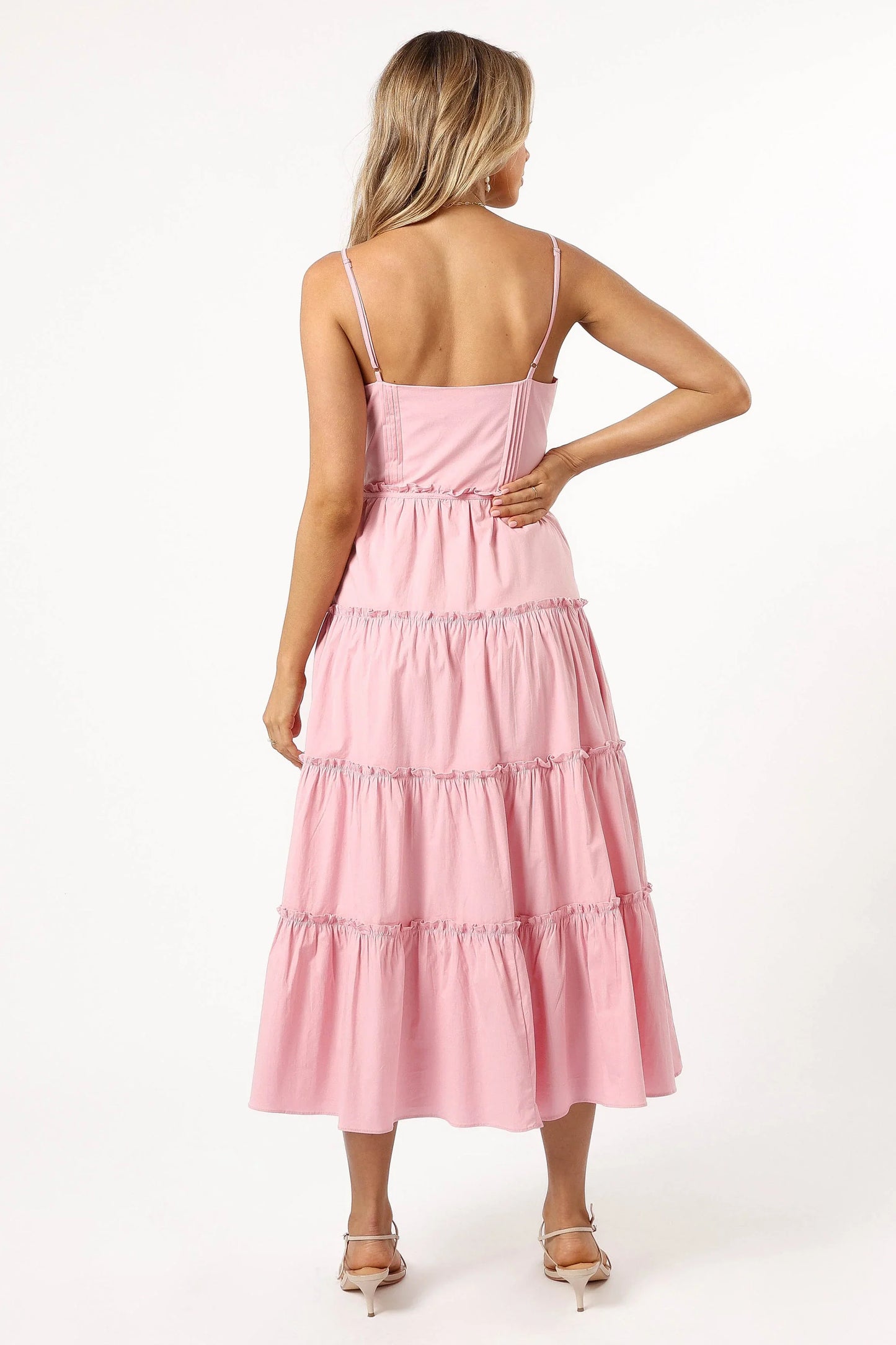 Lizza Midi Dress Pink