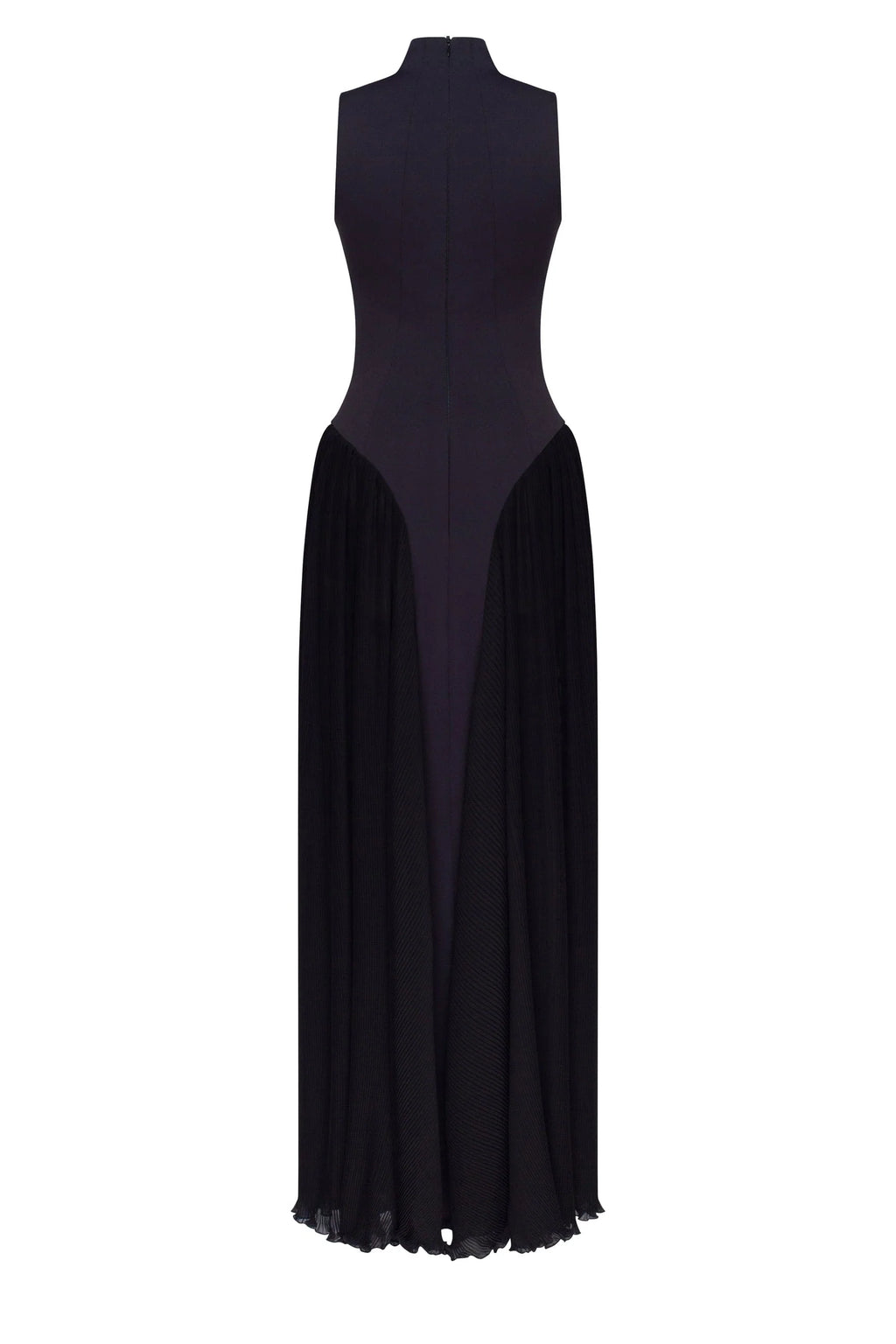 Elegant mock neck maxi dress Parisienne