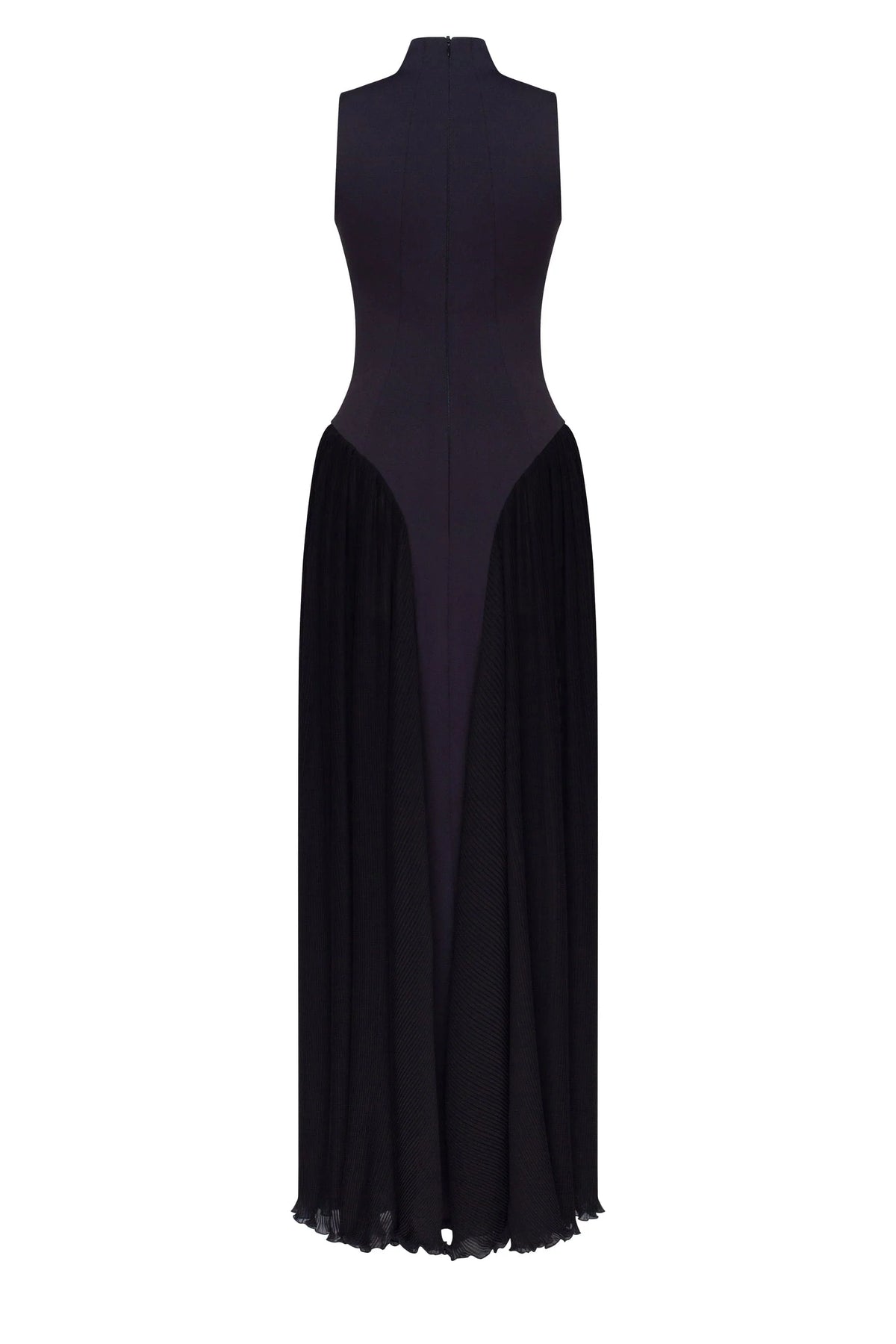 Elegant mock neck maxi dress Parisienne