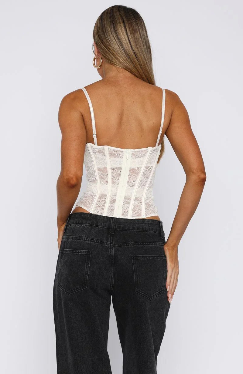 Im Irreplaceable Lace Bustier Cream