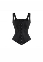 Sculpting black low waist corset
