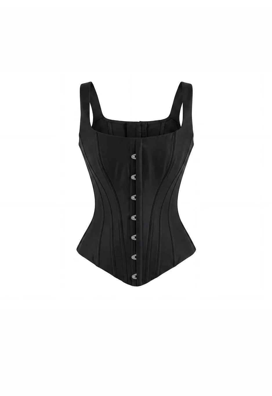 Sculpting black low waist corset