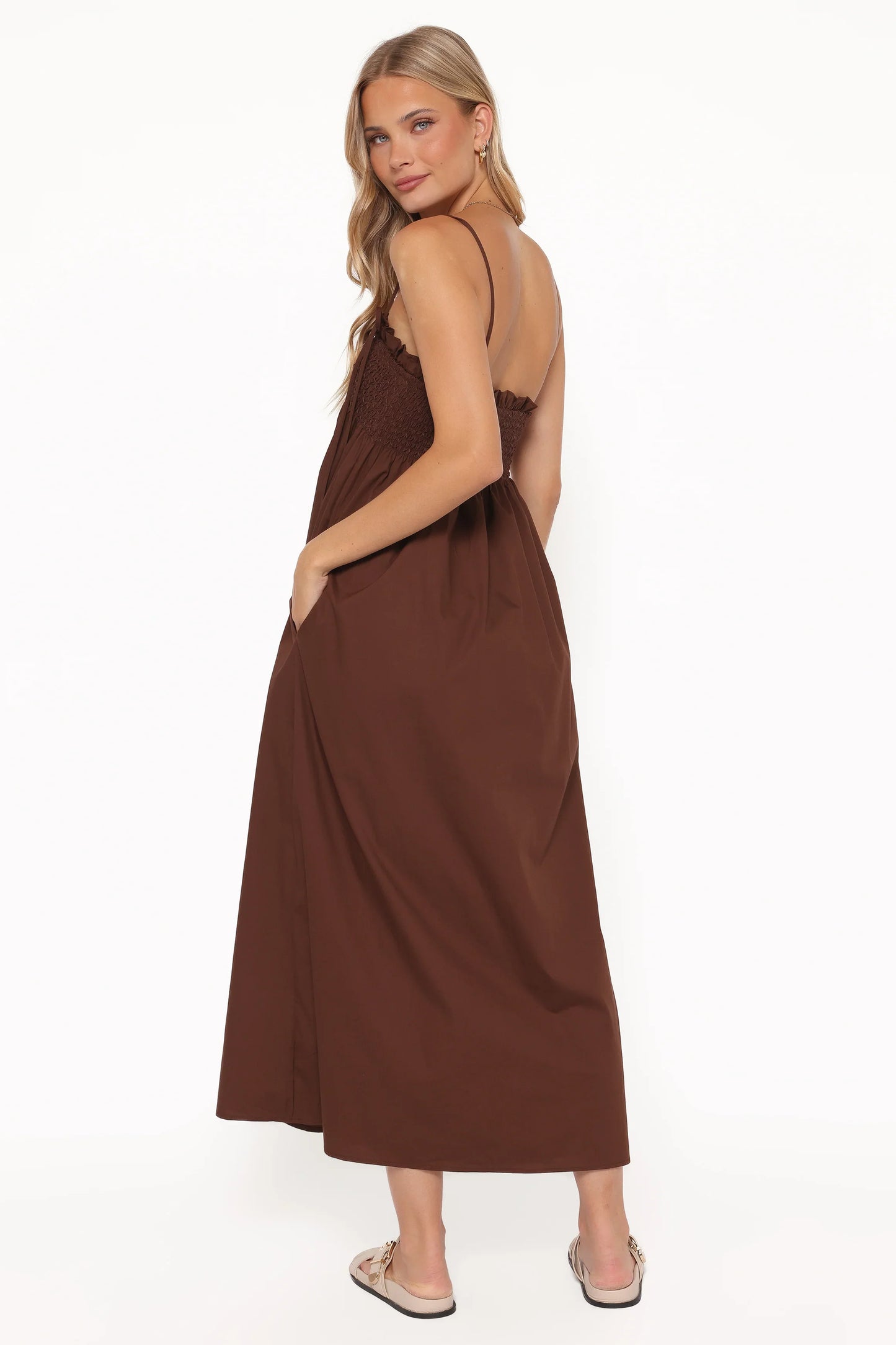 Josie Maxi Dress Brown