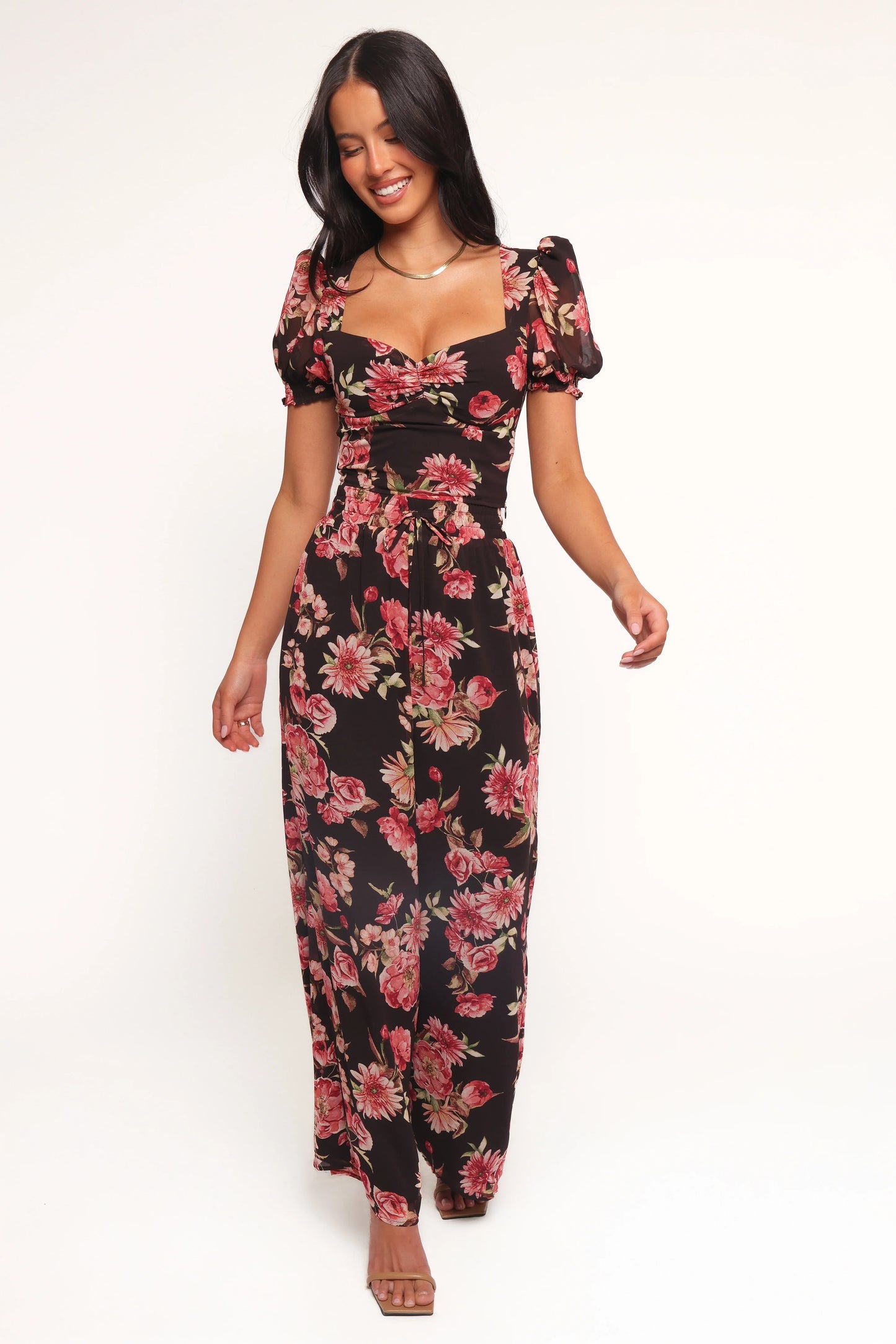 Estie Pants Black Floral