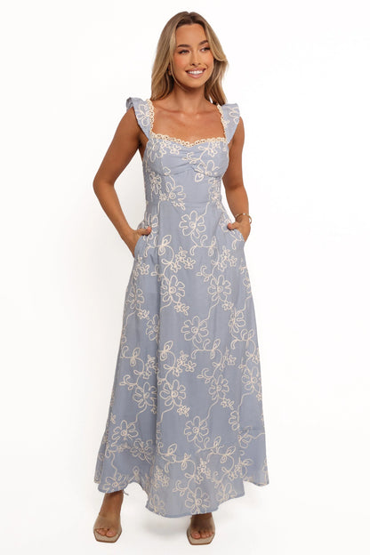 Ellise Midi Dress Blue