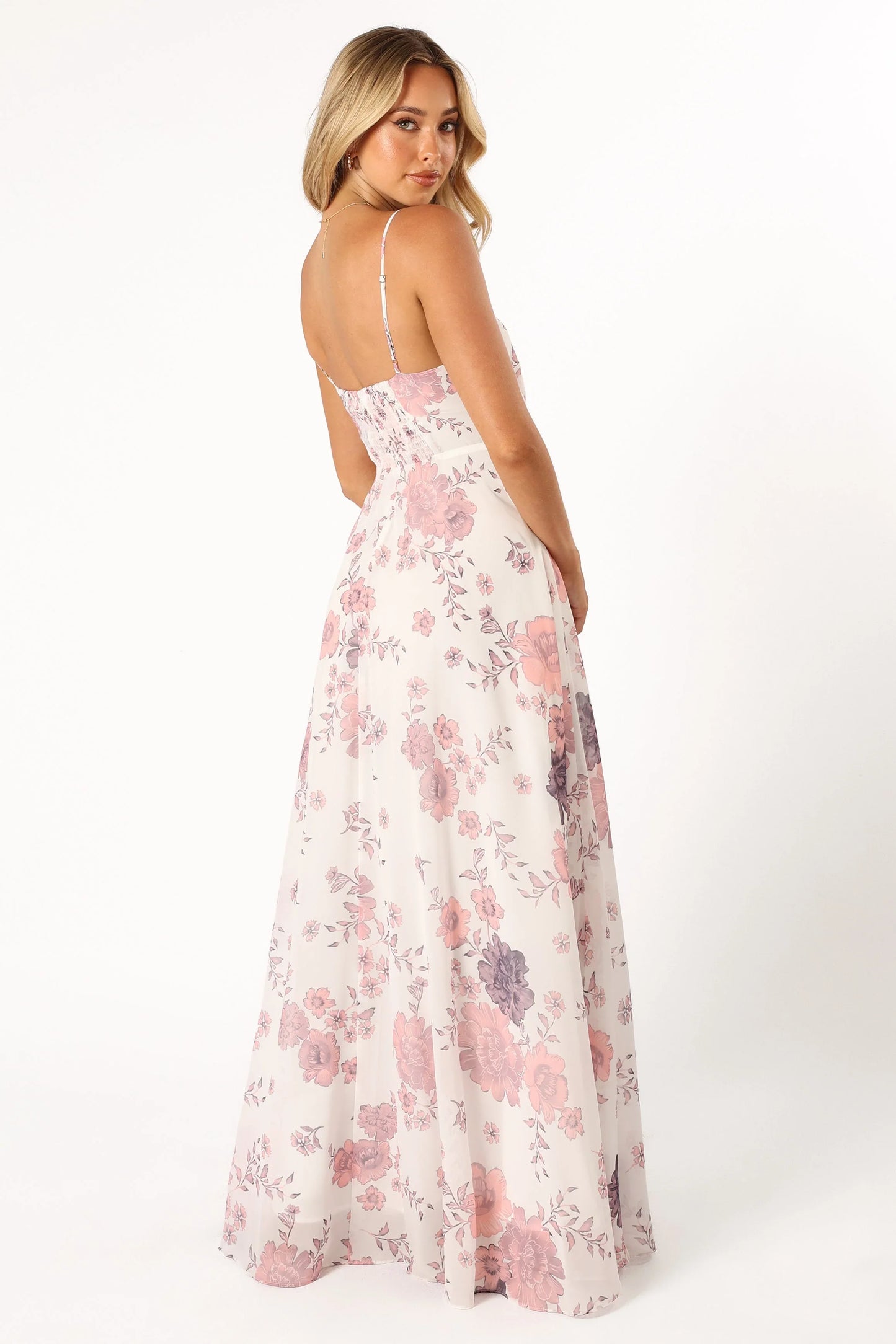 Madilyn Maxi Dress White Floral