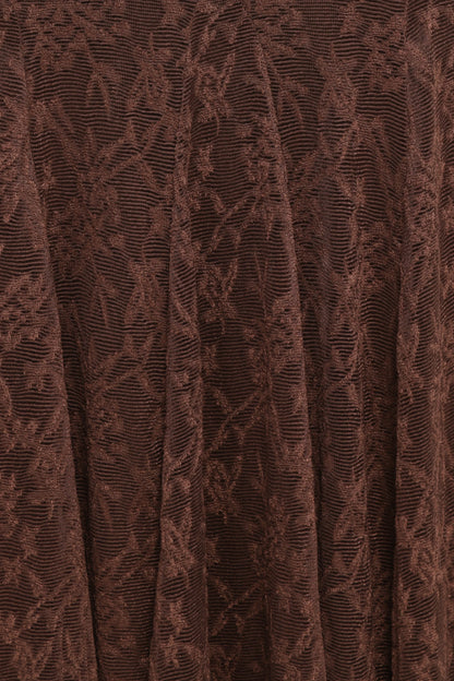 Bromley Lace Skirt Set Brown