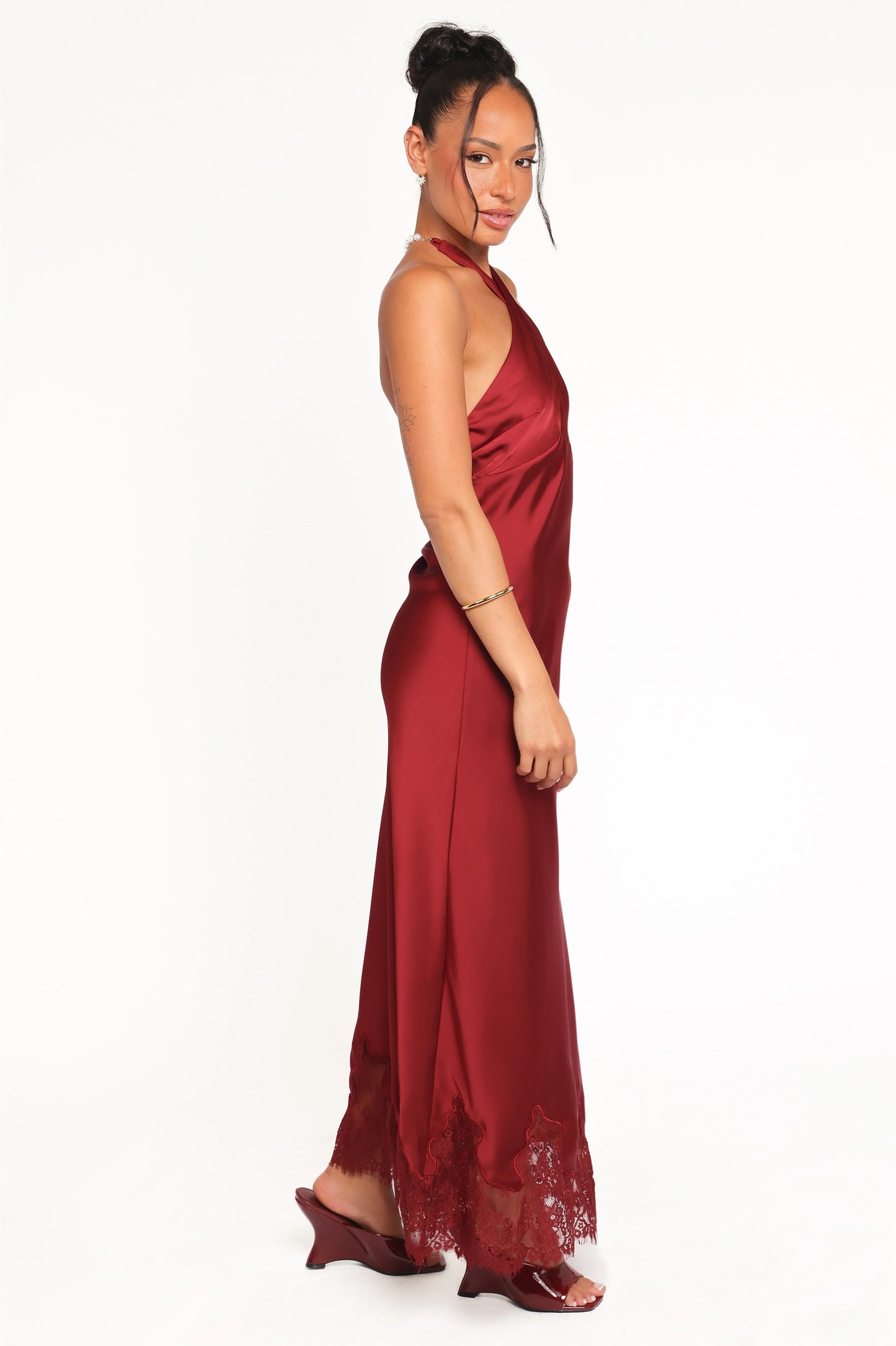 Jeannie Maxi Dress Dark Red