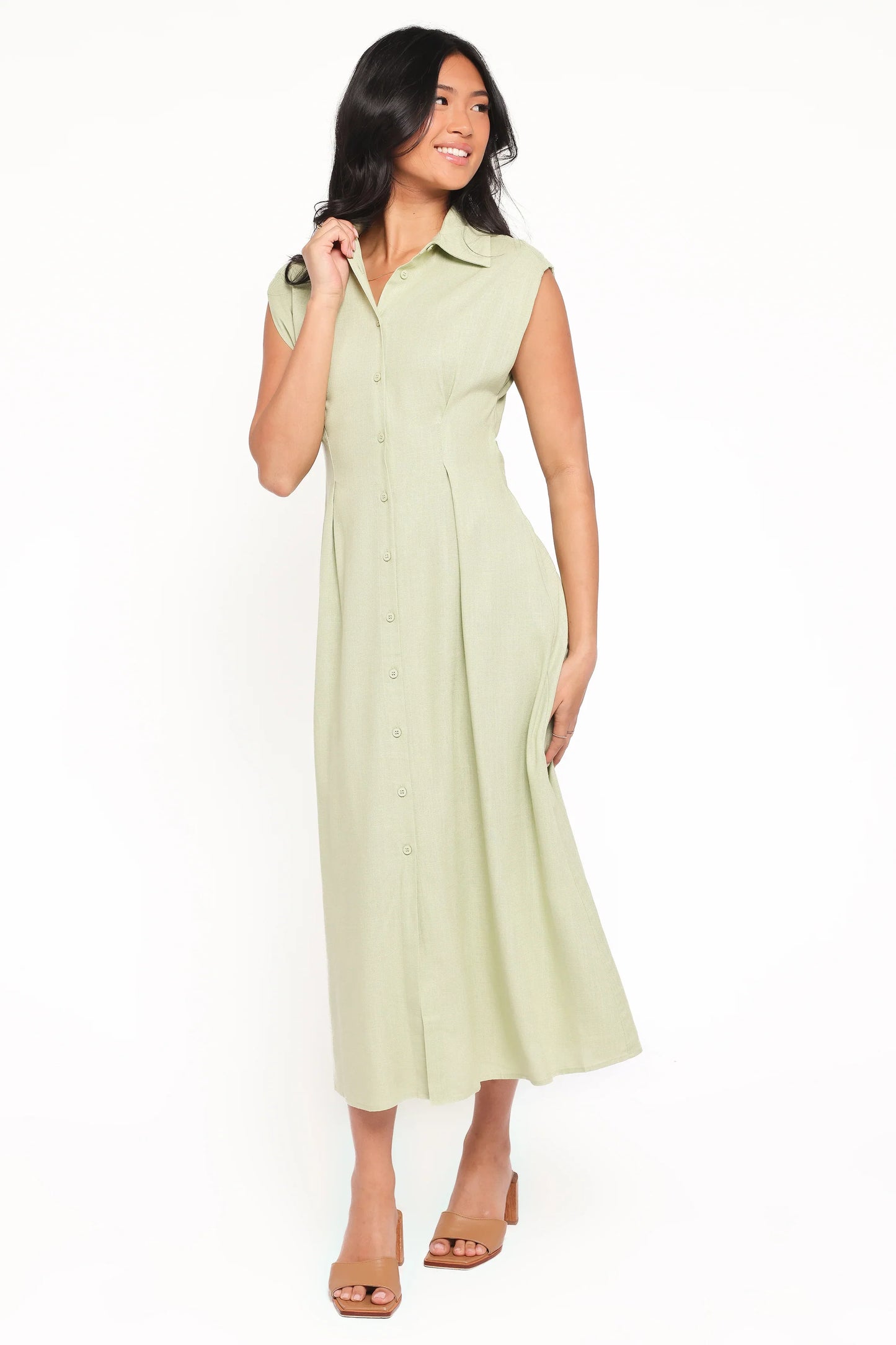 Cami Midi Dress Green