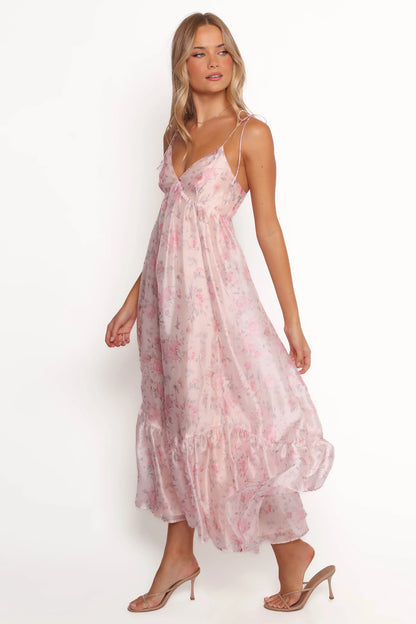Xanthe Maxi Dress Pink Floral