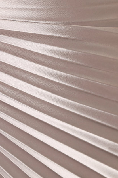 Kleo One Shoulder Maxi Dress Silver