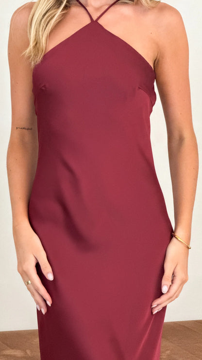 Chiara Maxi Dress Wine