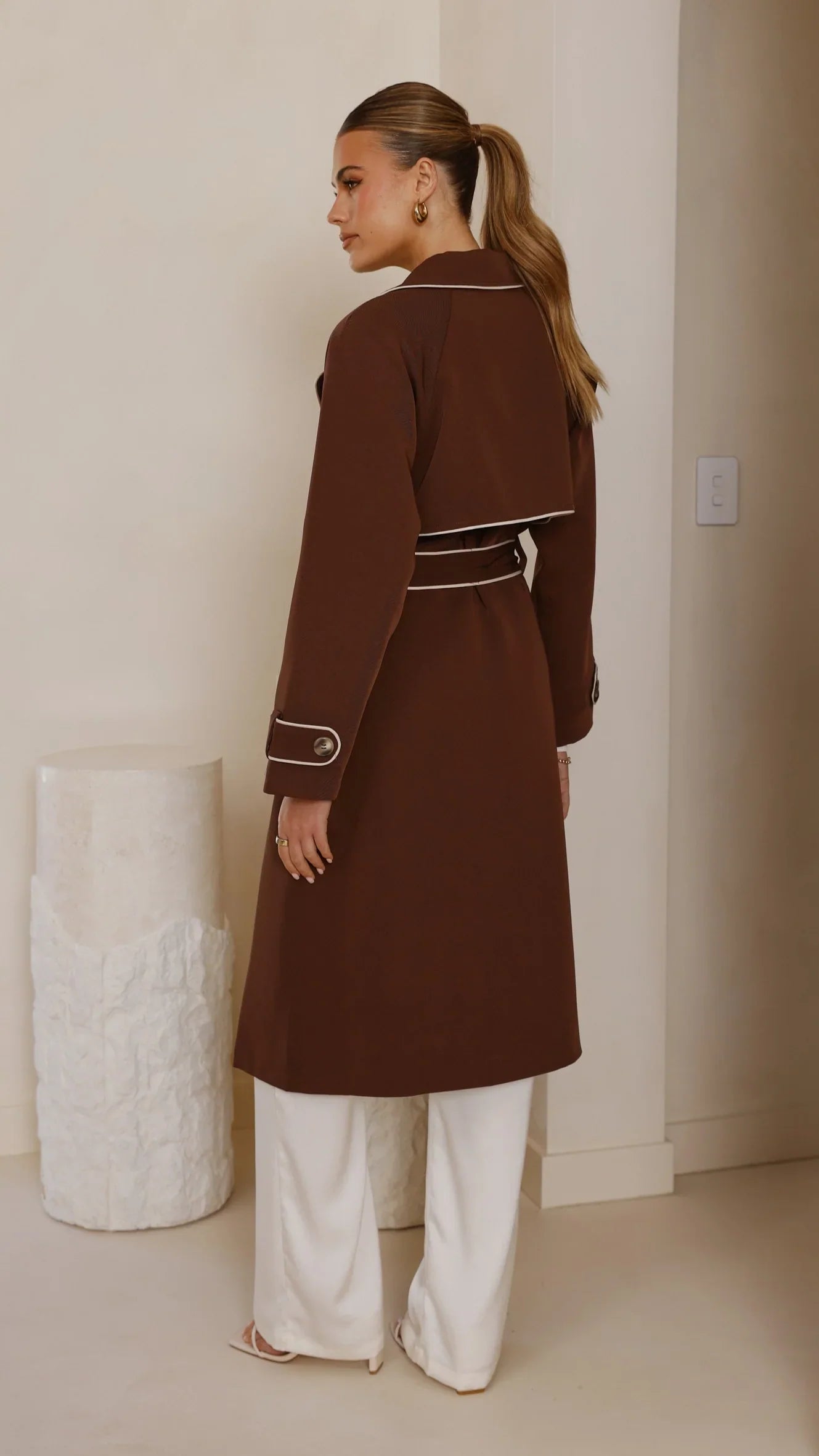 Blanca Trench Coat Espresso