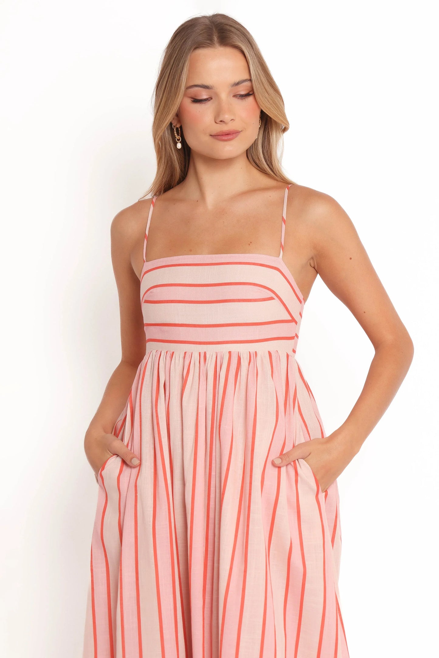 Odessa Maxi Dress Pink Stripe