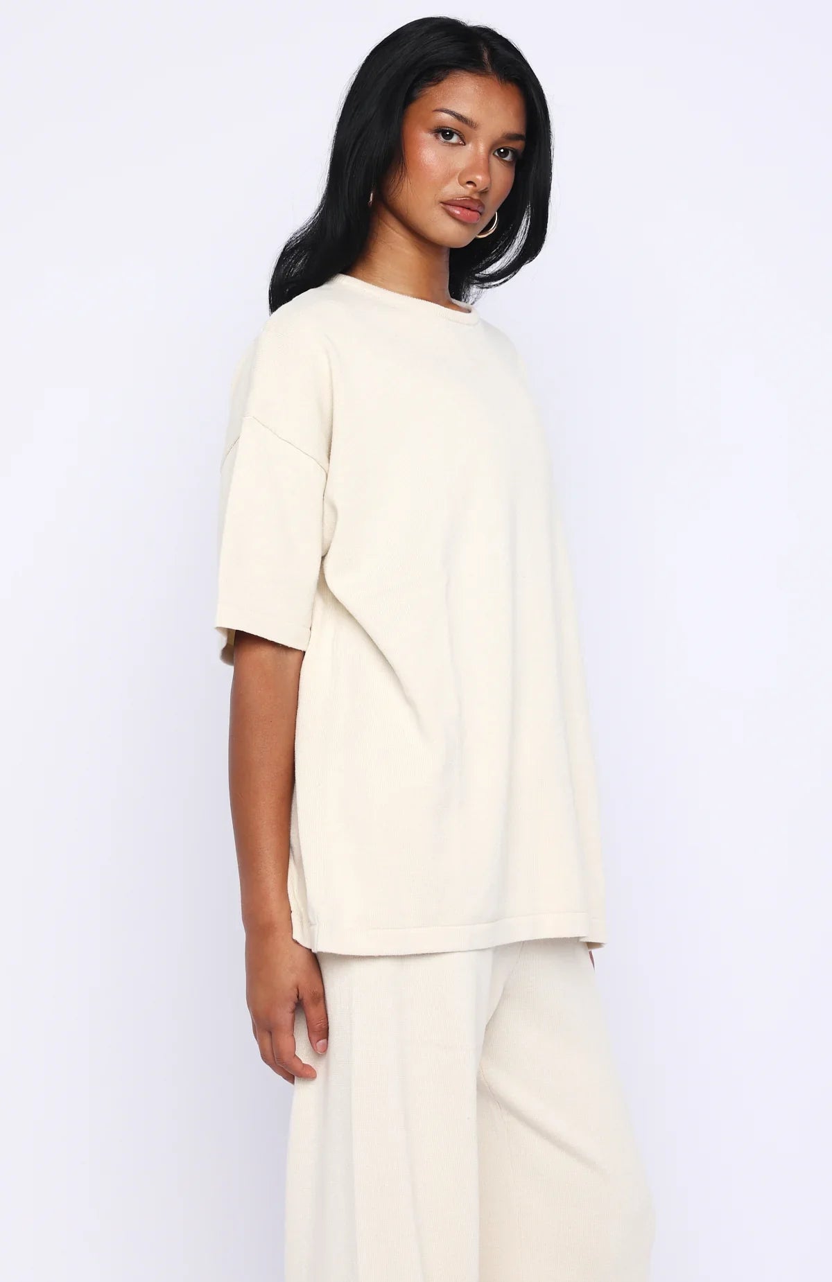 Rare Catch Knit Top Cream