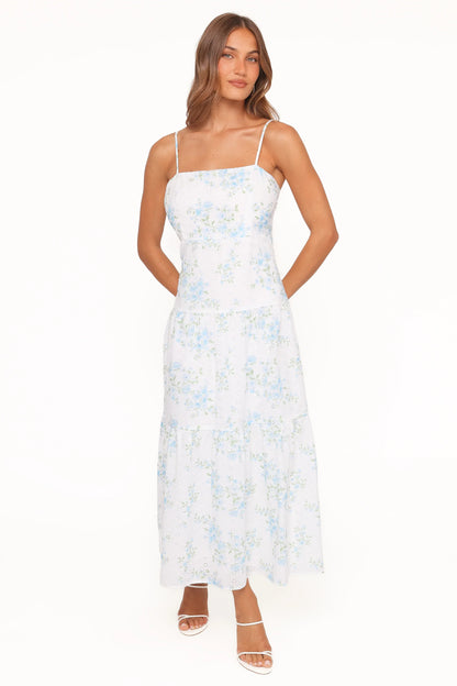 Botanique Midi Dress Blue Floral