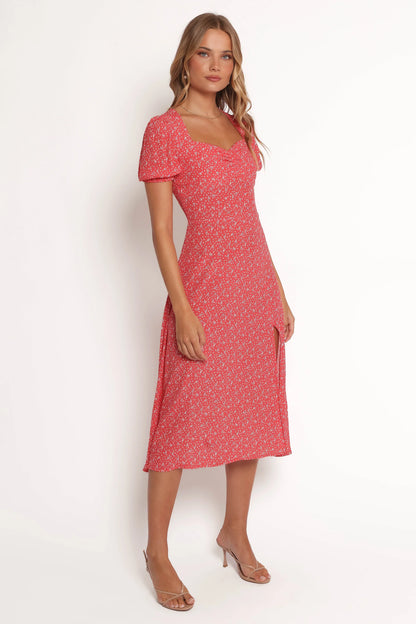 Franklin Dress Red Floral