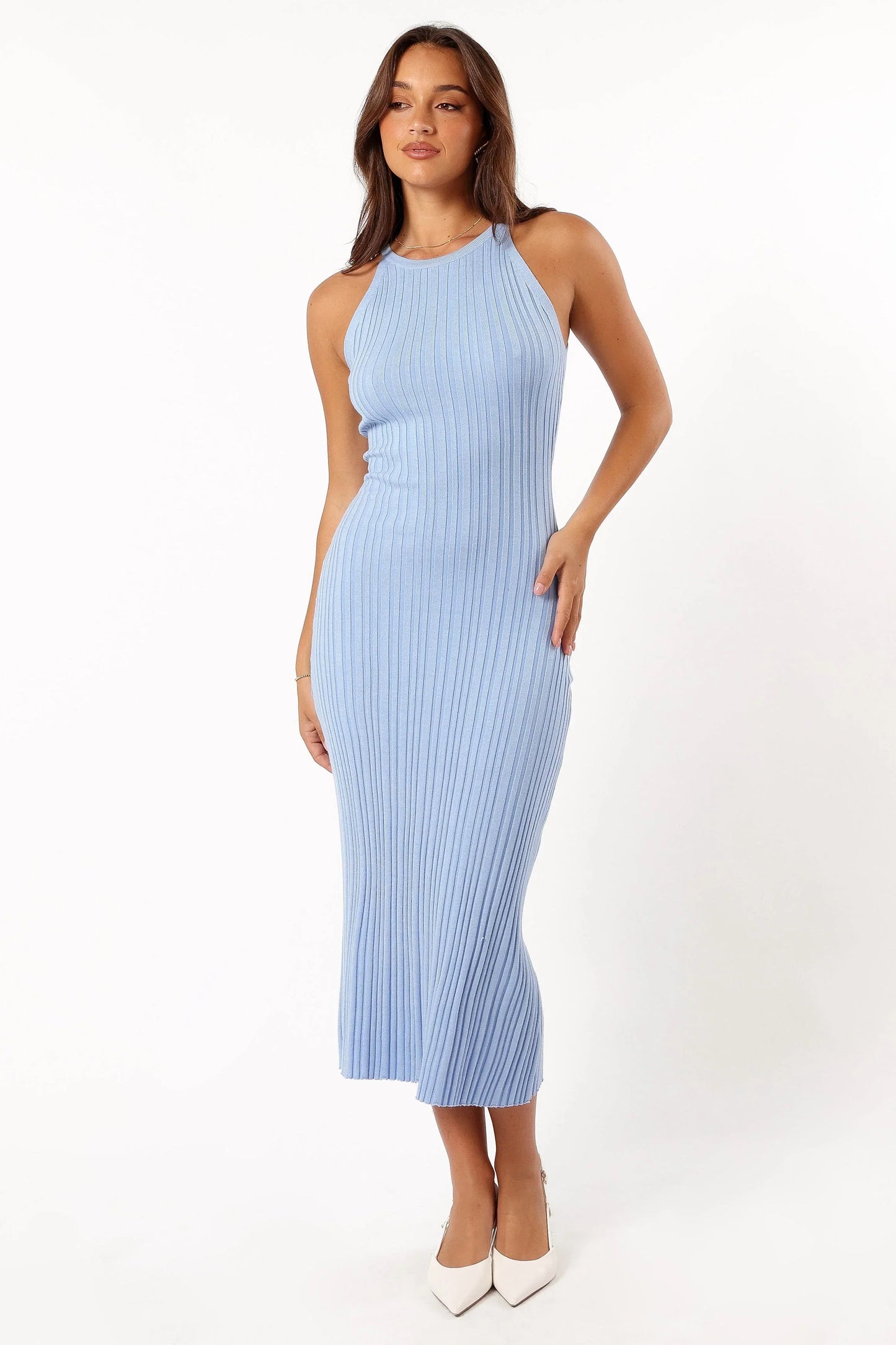 Brighton Maxi Dress Dusty Blue
