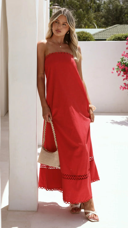 Sandra Maxi Dress Red