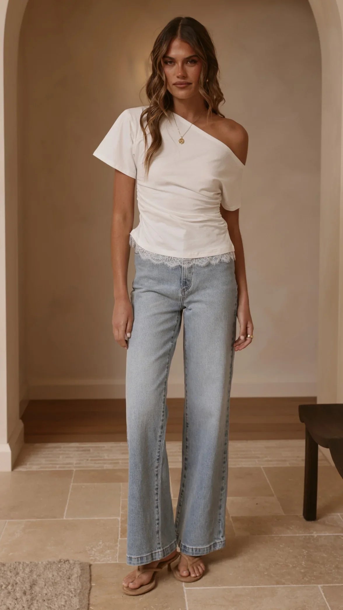 Tallie Lace Top White