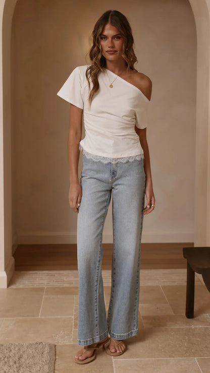 Tallie Lace Top White