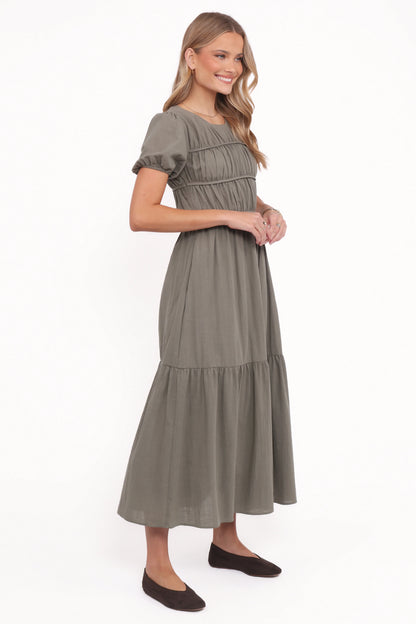 Deloria Maxi Dress Olive