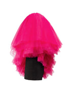 Volumetric heart shaped mini dress