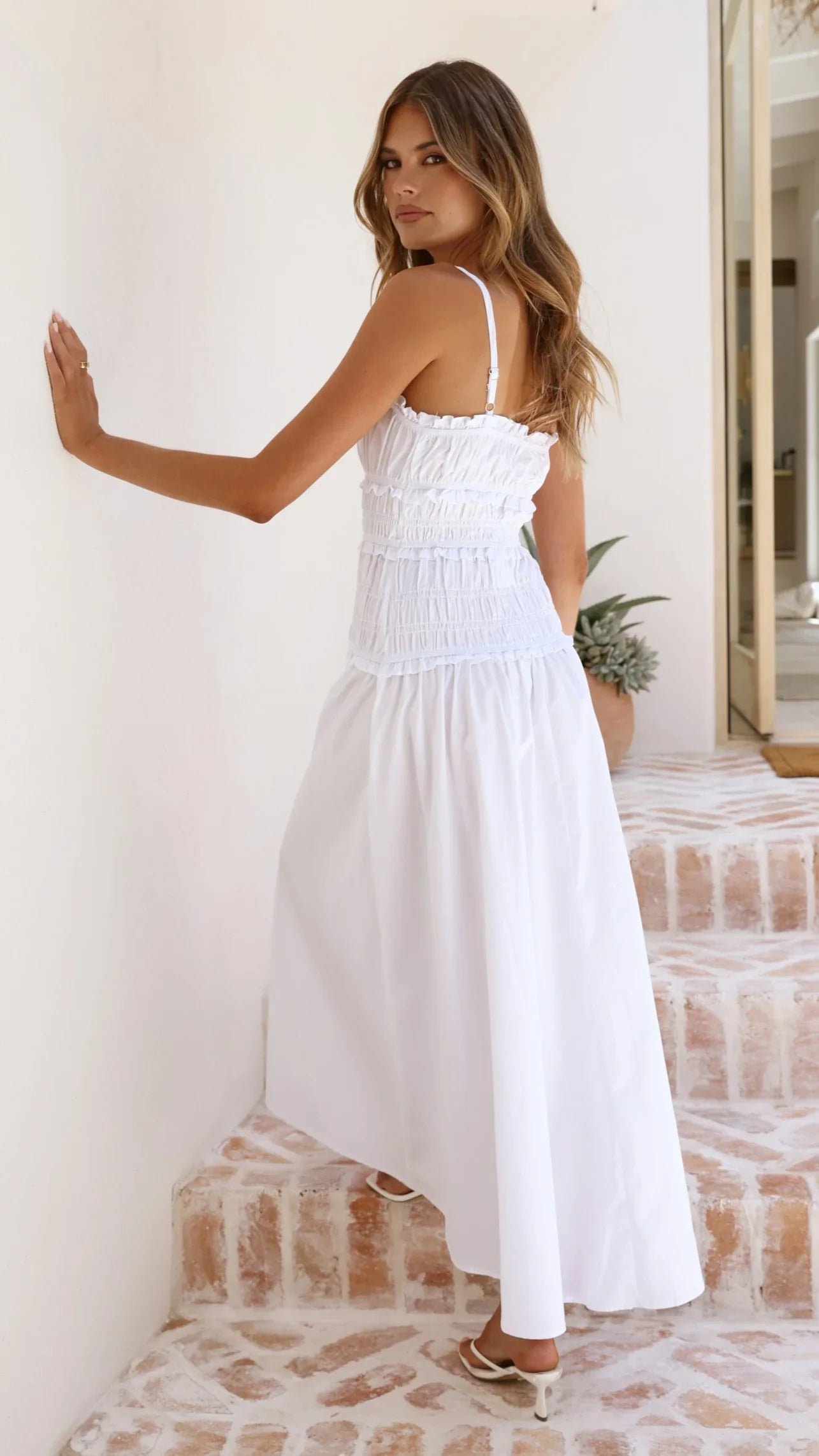 Vida Maxi Dress White