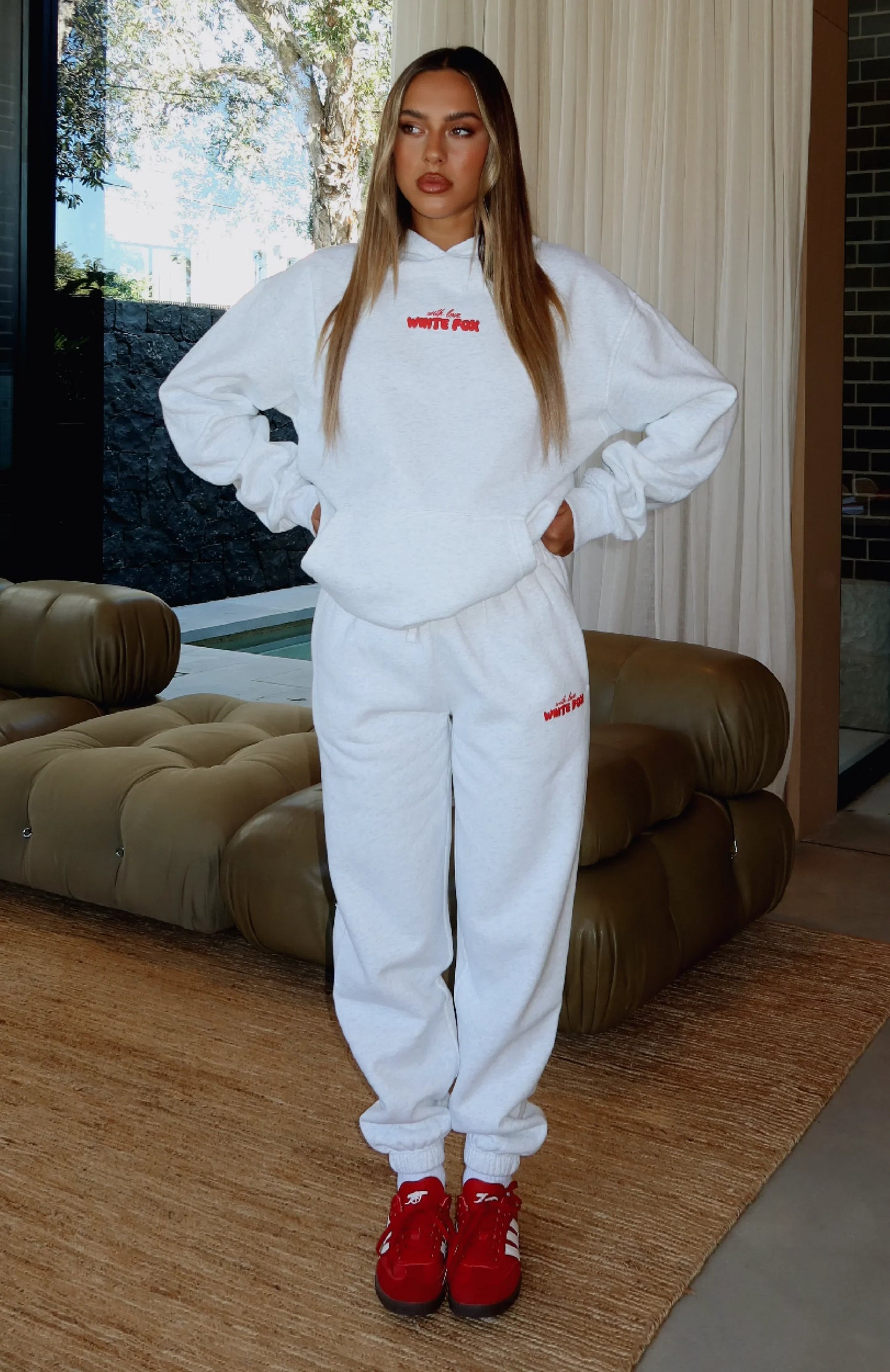 With Love In The Moment Sweatpants Grey Marle