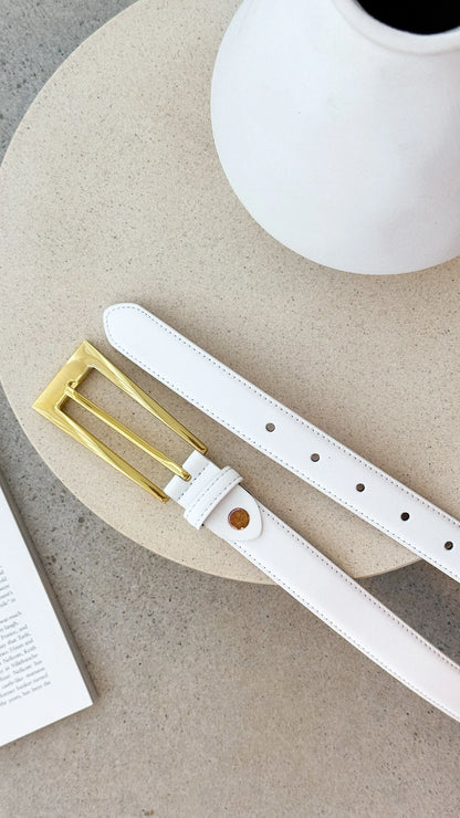 Stacey Belt Chalk Gold