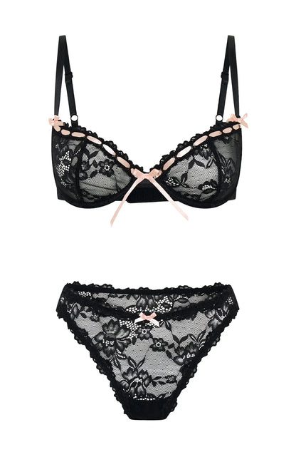Darling Desire Lingerie Set Black