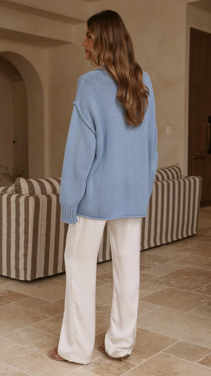 Hayden Knit Jumper Blue