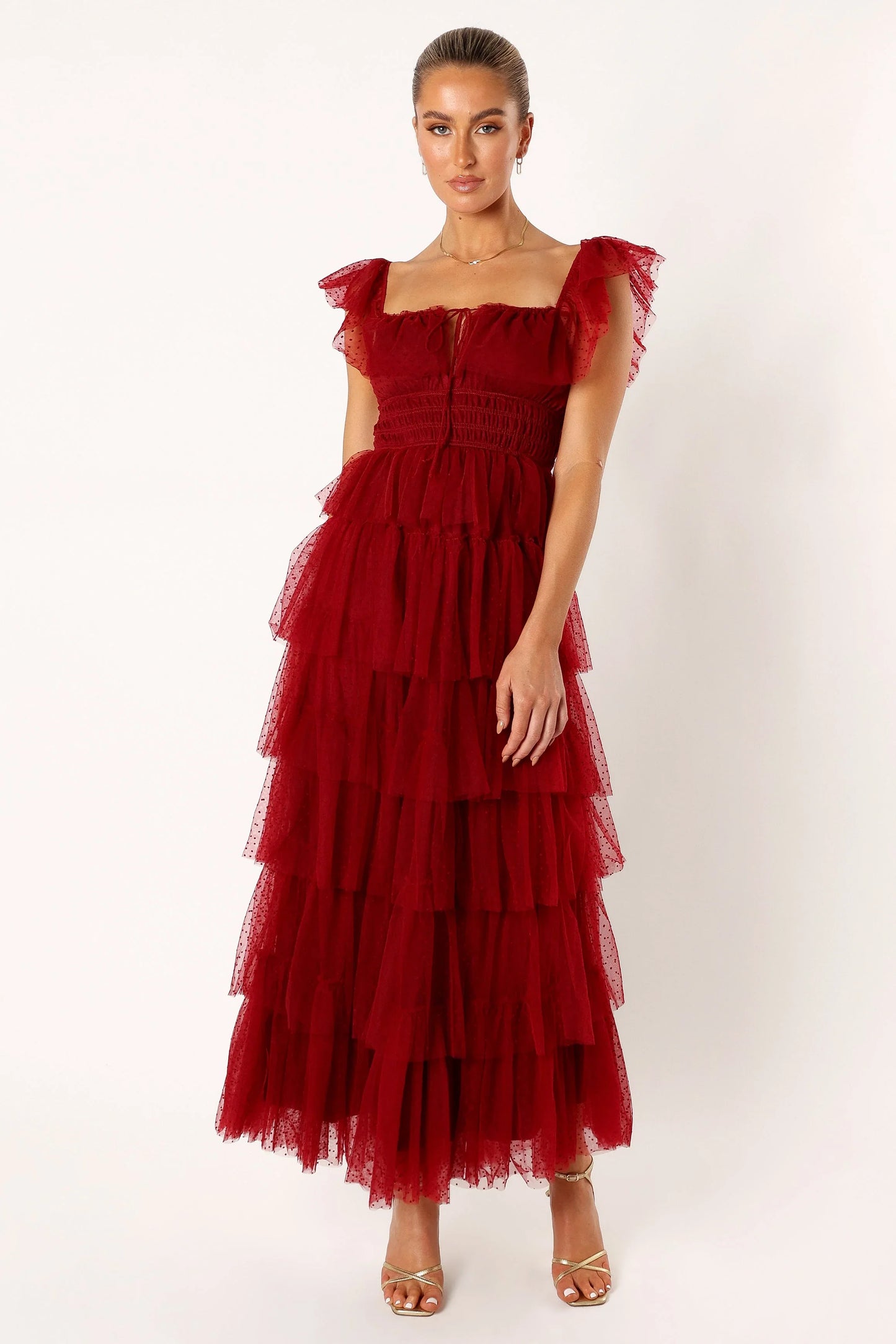Belle Maxi Dress Burgundy