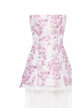 2 in 1 pink sakura mini with a detachable underskirt