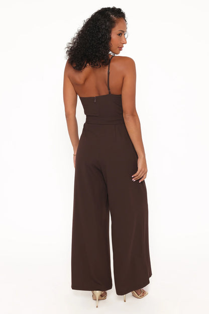 Leyton Jumpsuit Chocolate Brown