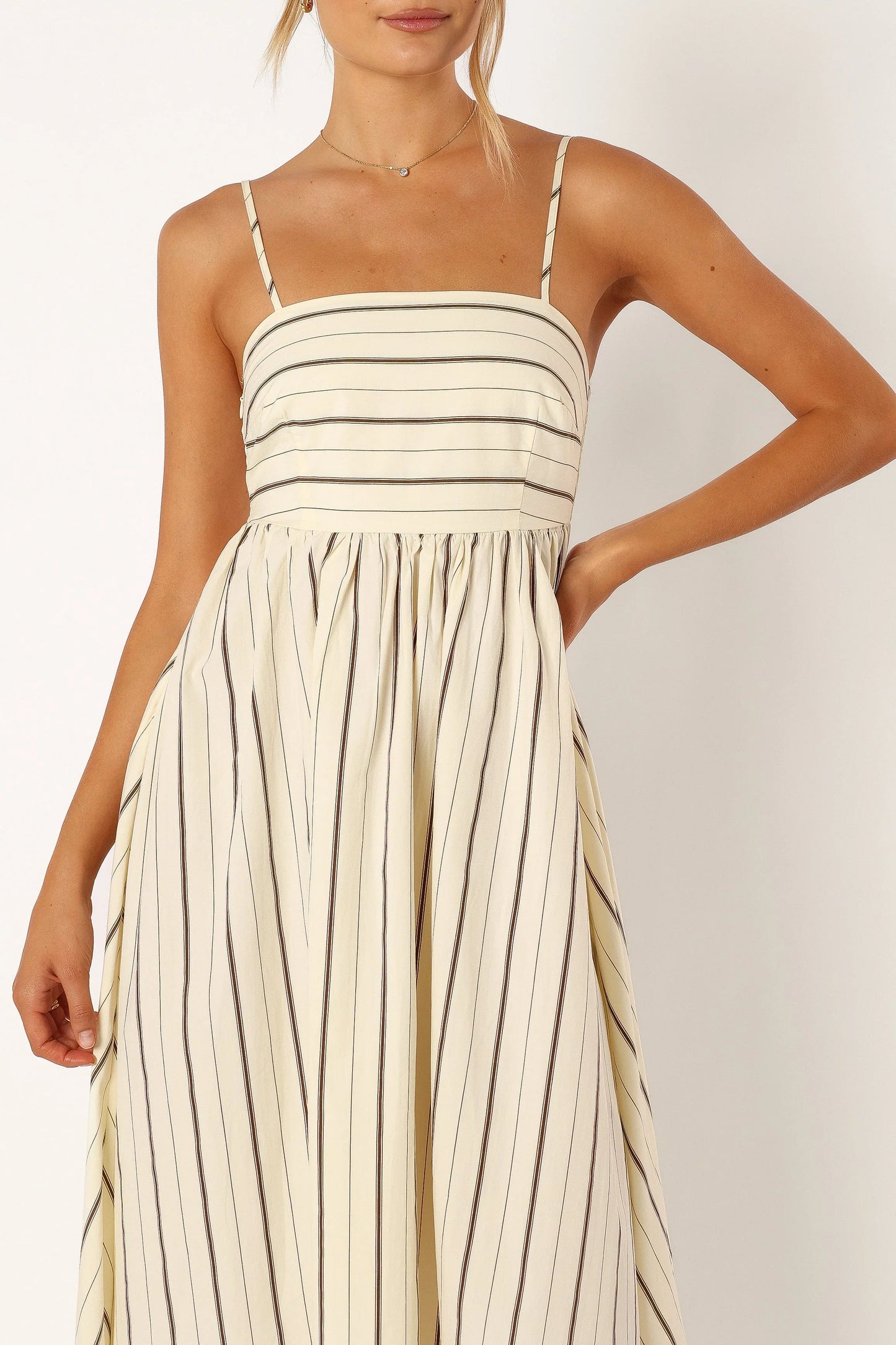 Pixie Maxi Dress Beige Tan