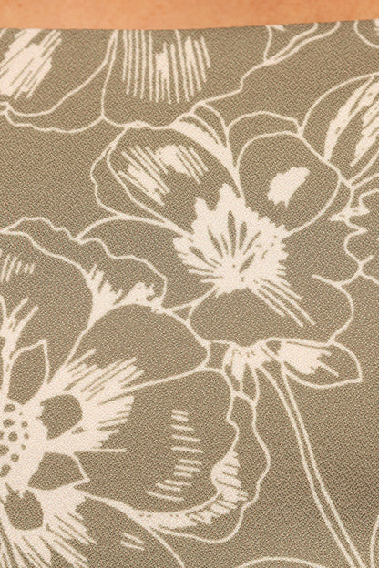 Laurel Dress Olive Floral