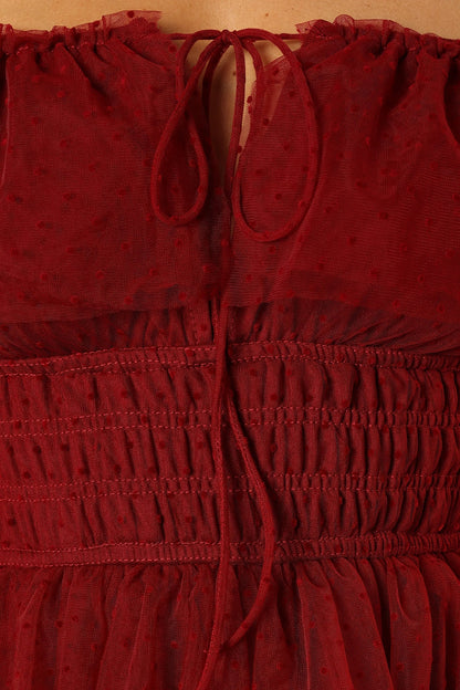 Belle Maxi Dress Burgundy