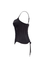 Obsidian lace corset Parisienne