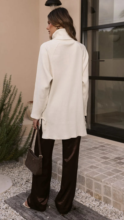 Ravio Oversized Rib Knit Cream
